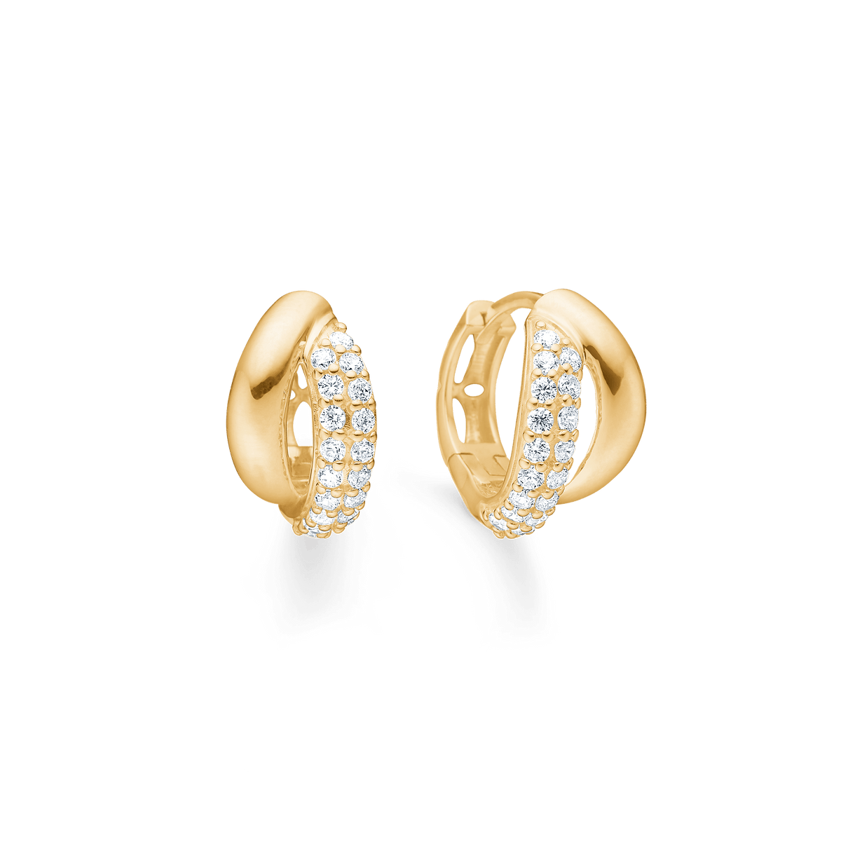 Mads Z Celia 8kt Guld Creoler med Zirkonia – 3317009