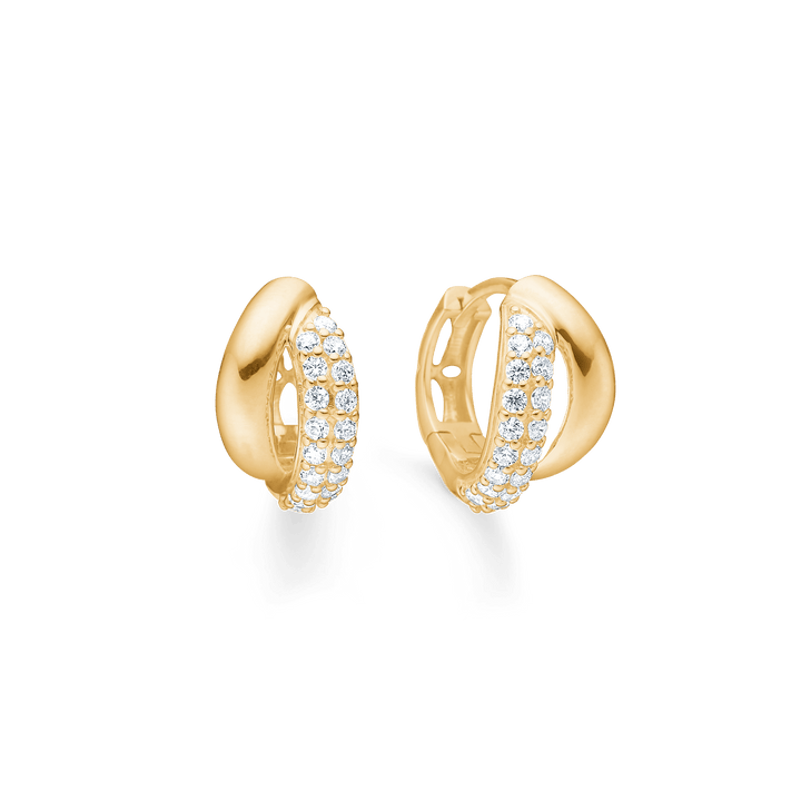 Mads Z Celia 8kt Guld Creoler med Zirkonia – 3317009