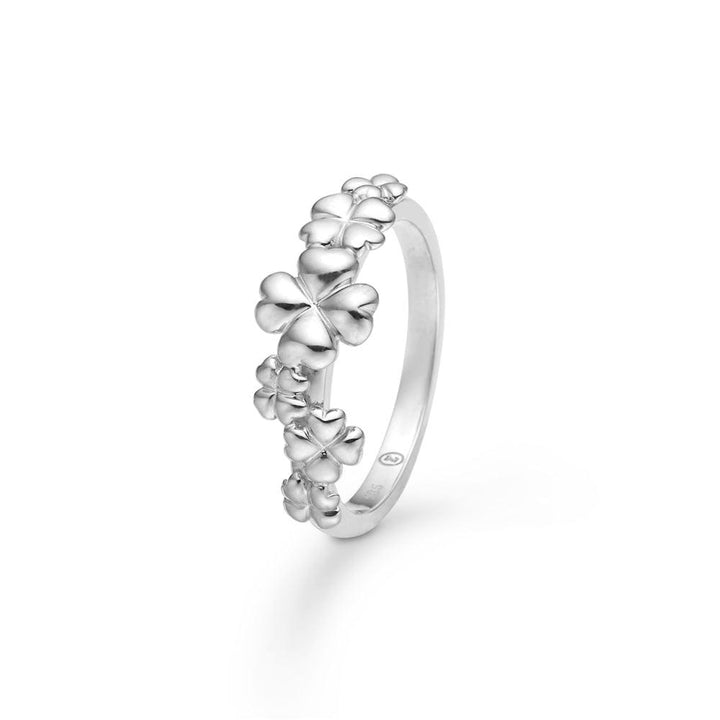 Mads Z Clover Love Sølv Ring med Firkløver – 2140185-001