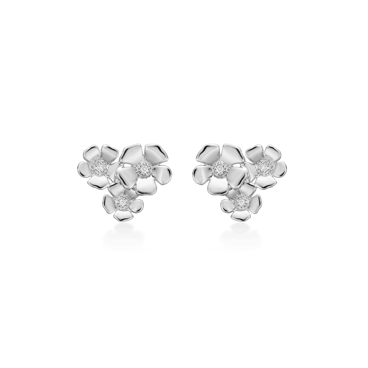 Mads Z Fleur Sølv Ørestikker Med 3 Blomster – 2116109