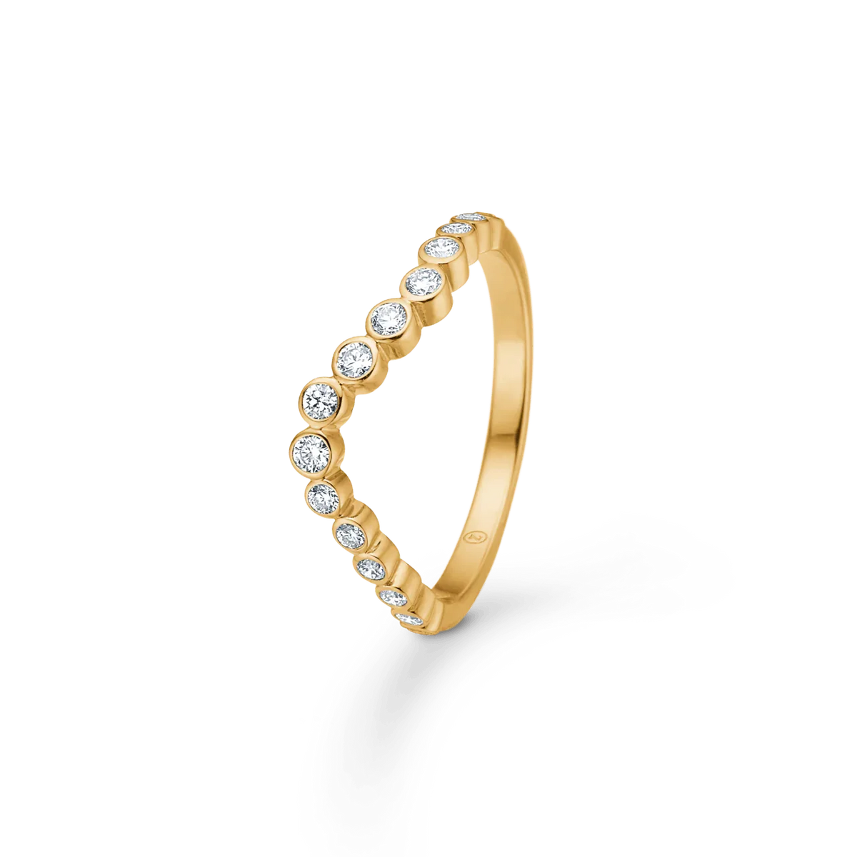 Mads Z Freya 14kt Guld Ring Wave 0.28ct W.Si – 1541177-001