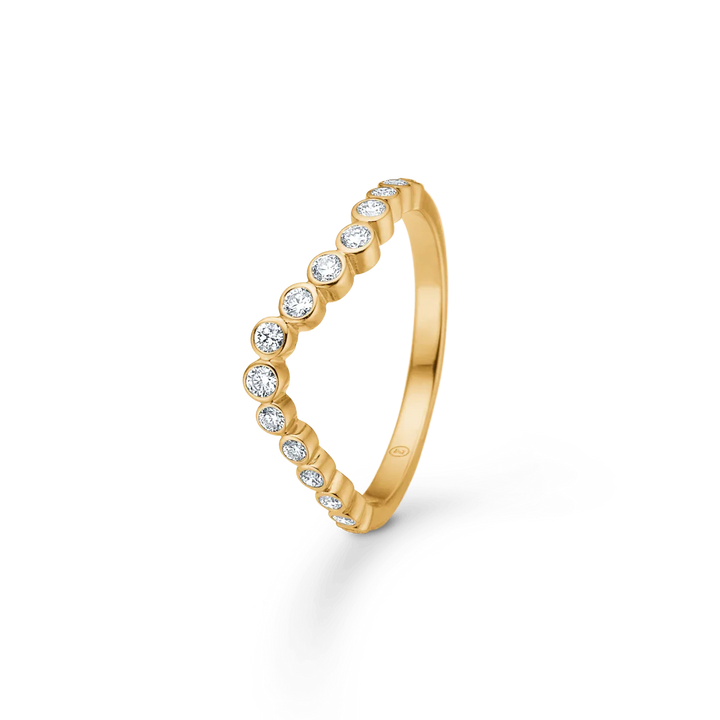 Mads Z Freya 14kt Guld Ring Wave 0.28ct W.Si – 1541177-001