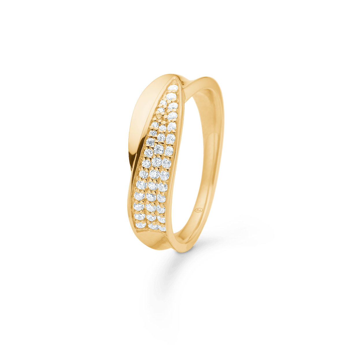 Mads Z Gloria 8kt Guld Ring med Zirkonia – 3347073-001