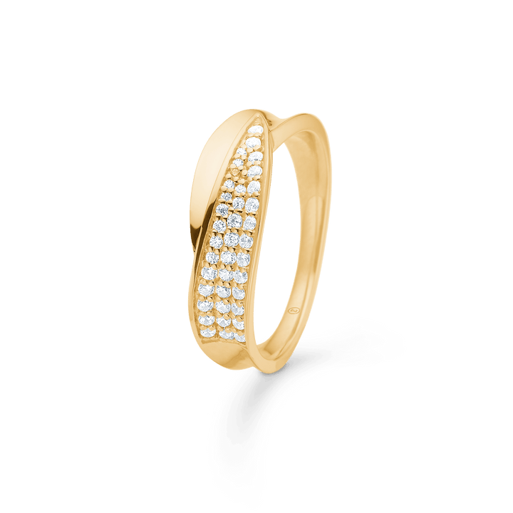 Mads Z Gloria 8kt Guld Ring med Zirkonia – 3347073-001