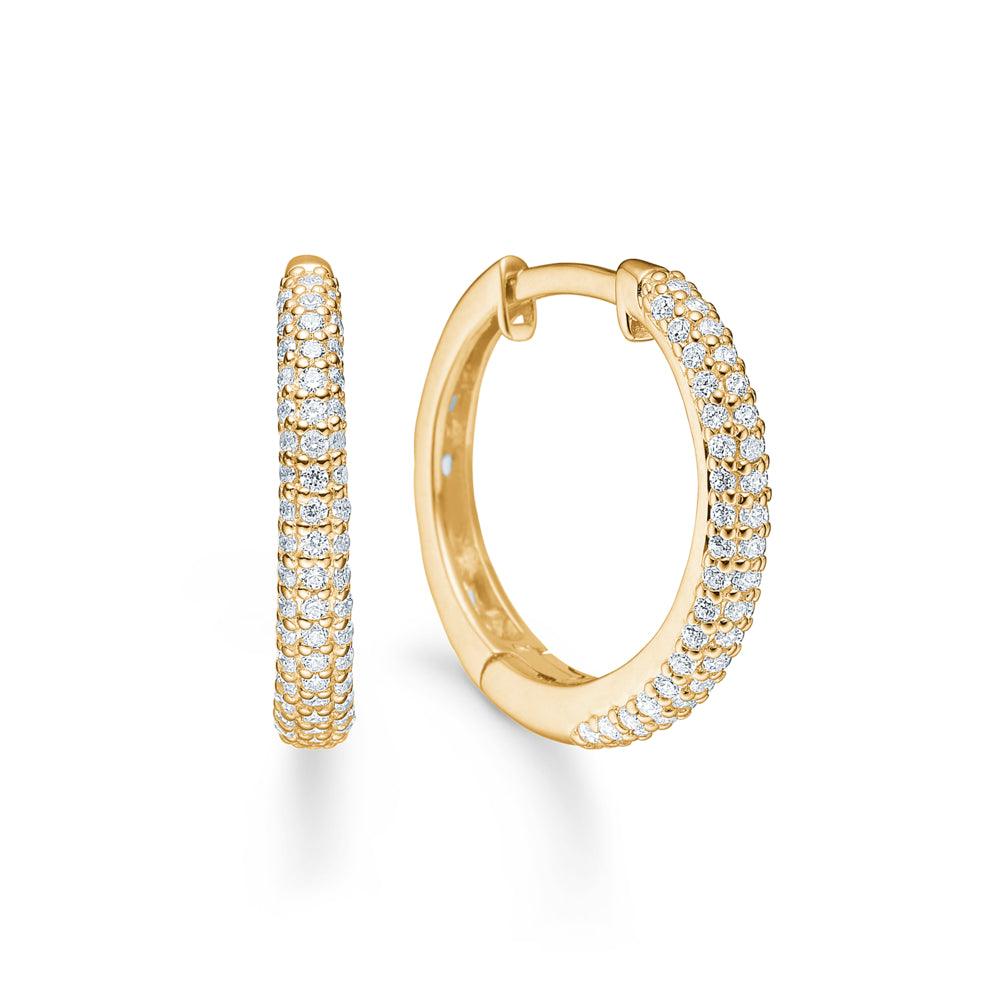 Mads Z LA BOHEME 8kt Guld Creoler Zirkonia – 3317031