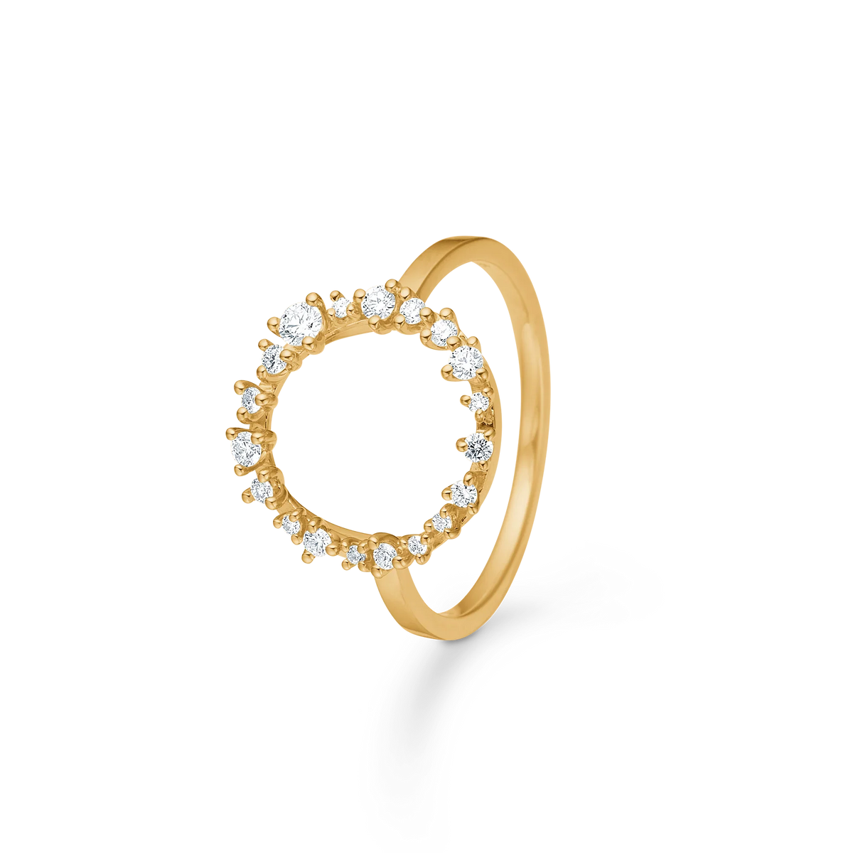Mads Z Lucia Cirkel Ring i 14kt Guld m. Diamanter – 1541054-001