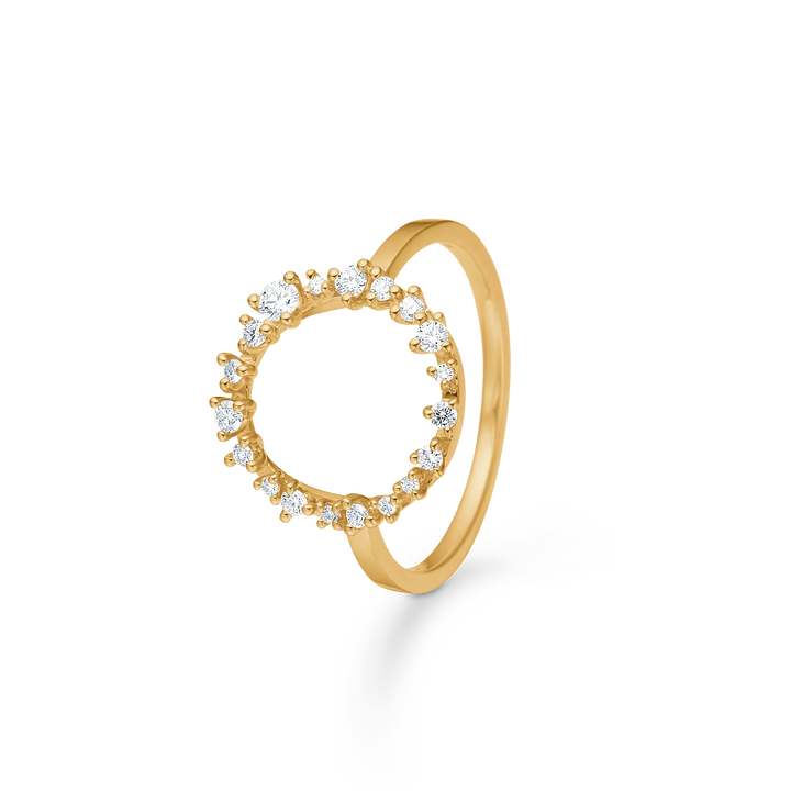 Mads Z Lucia Cirkel Ring i 14kt Guld m. Diamanter – 1541054-001