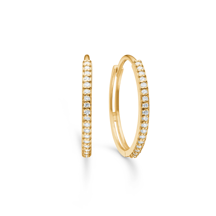 Mads Z Lumina 14kt guld Creoler m. Diamanter – 1511086