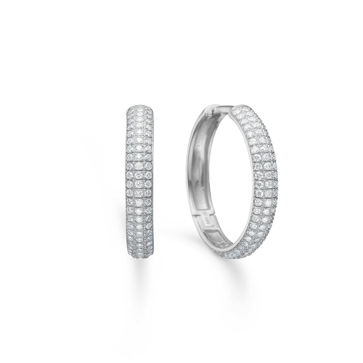 Mads Z Lunette 18mm. Sølv Creoler m. Topas – 2116136