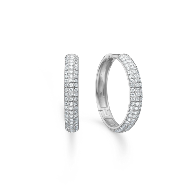 Mads Z Lunette 18mm. Sølv Creoler m. Topas – 2116136
