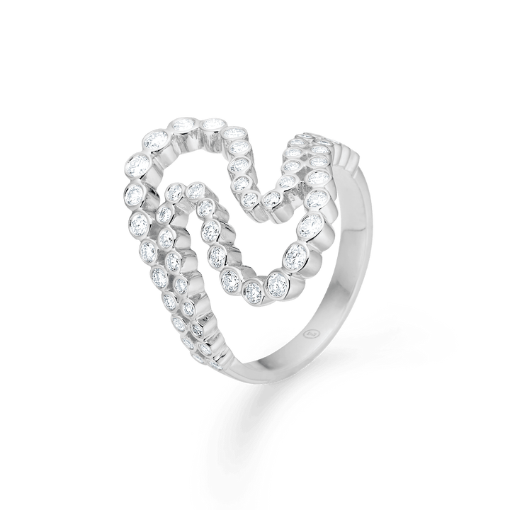 Mads Z Mira Sølv Ring med Hvid Topas – 2146129-001