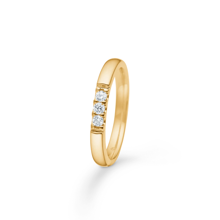 Mads Z Ophelia 14kt Guld Ring m. 3 Diamanter – produktbillede 2
