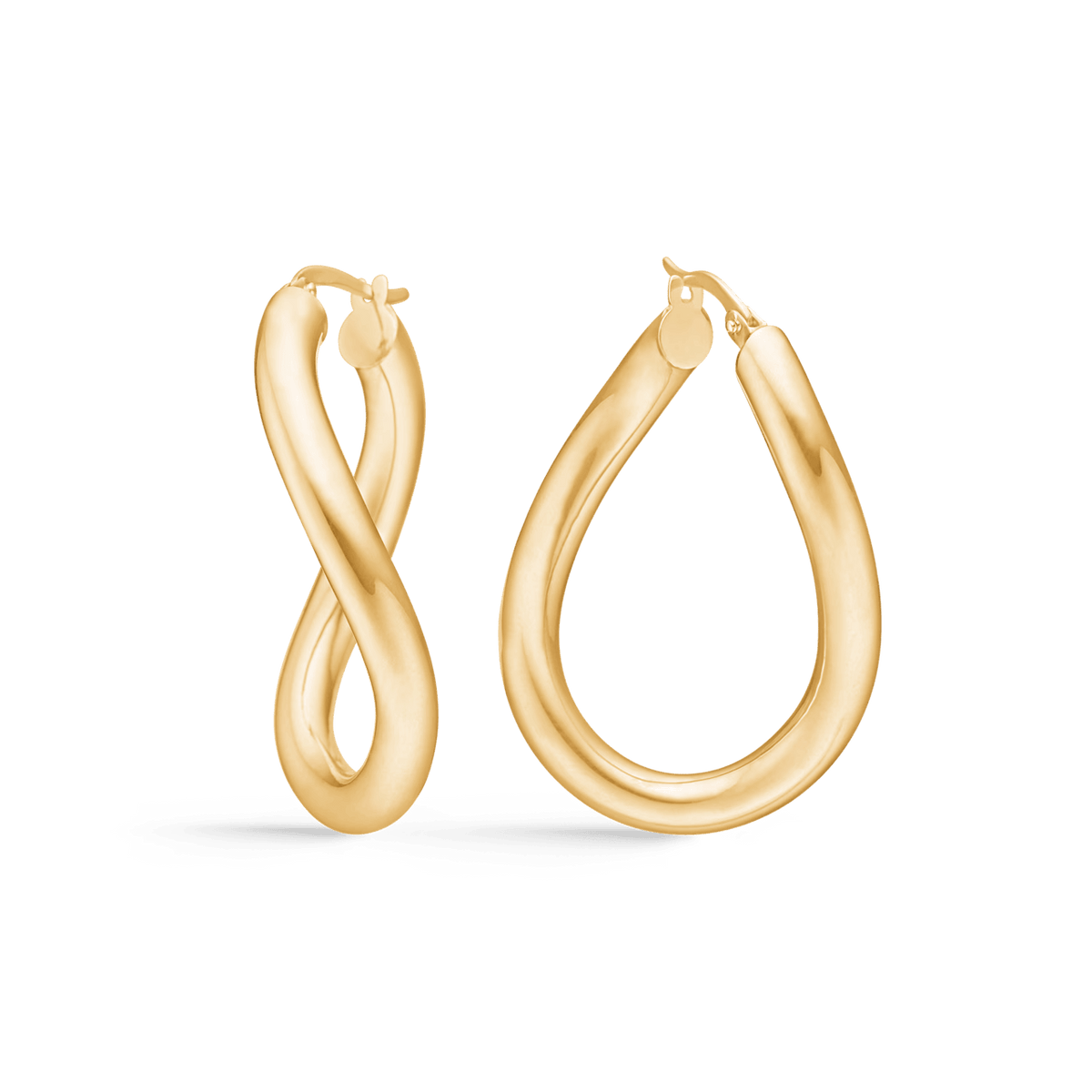 Mads Z Silvia Twisted 8kt Guld Øreringe – 3310149