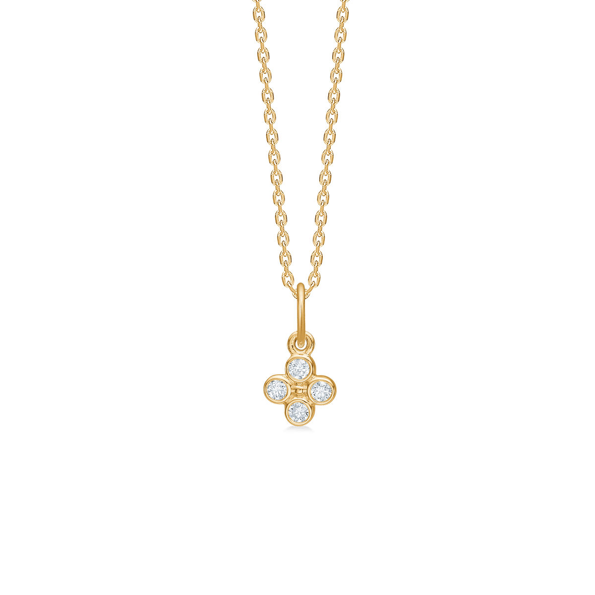 Mads Z Sophias Bloom 14kt Guld Vedhæng med 0.12ct W.Si – 1531194