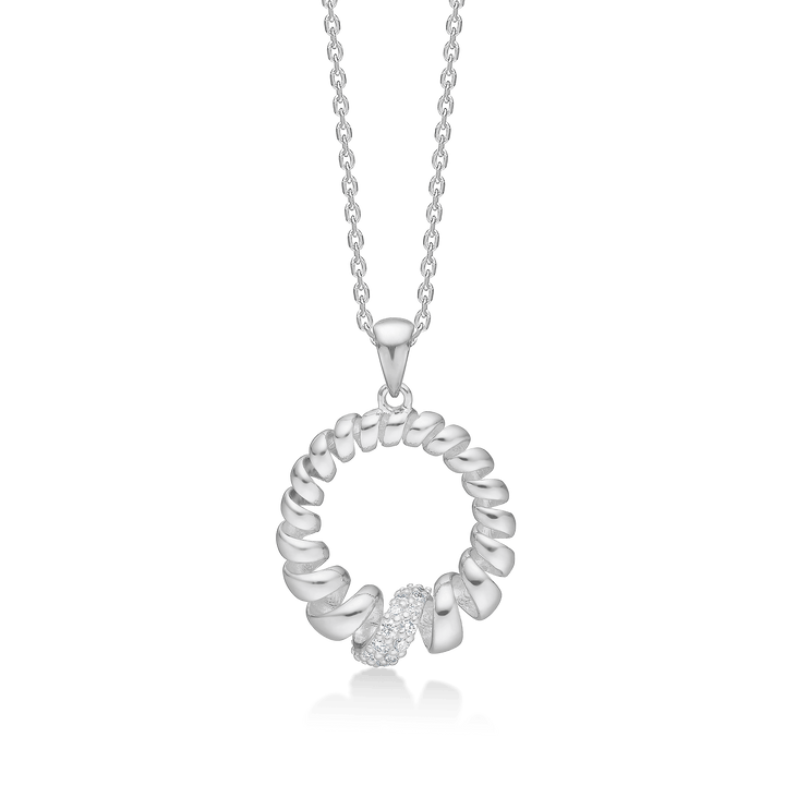 Mads Z Swirl White Topaz Sølv Halskæde – 2126159