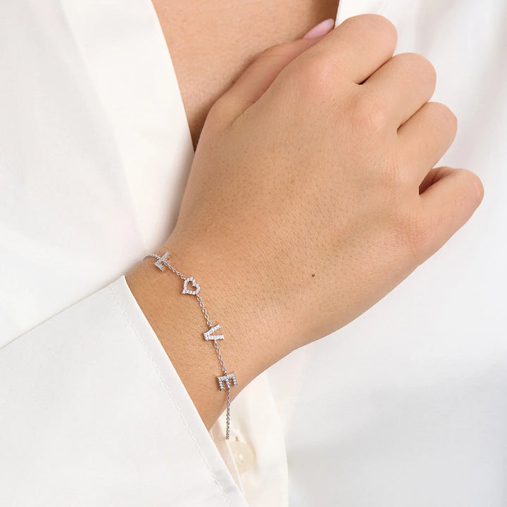 Mads Z Tender Love Armbånd i Sølv m. Zirkonia – produktbillede 2