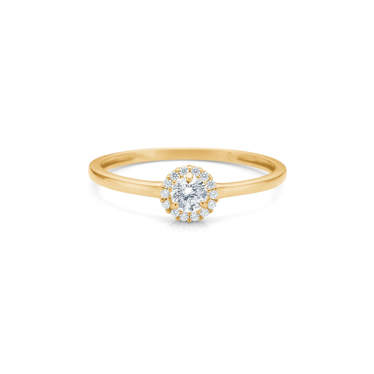 Mads Z Vega 8kt Guld Ring m. Zirkonia – 3347060-001