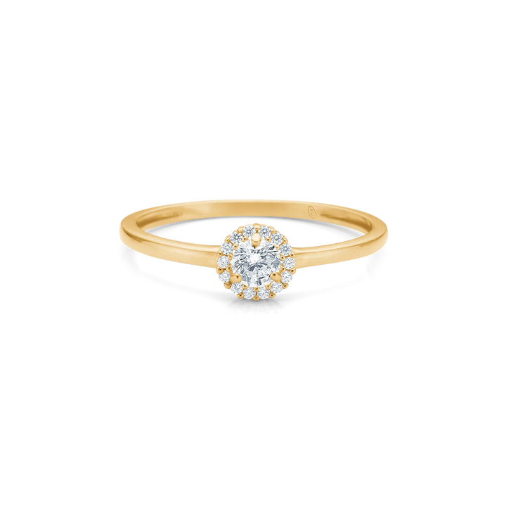 Mads Z Vega 8kt Guld Ring m. Zirkonia – 3347060-001