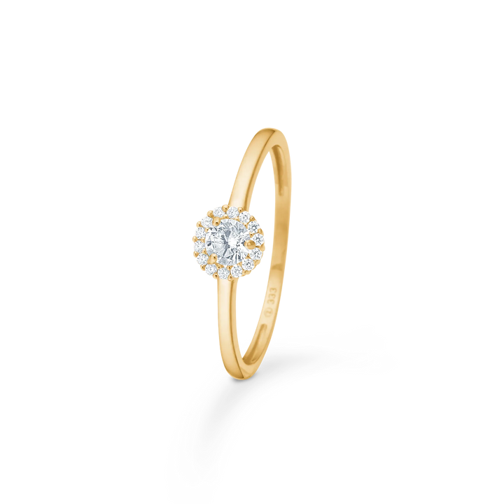 Mads Z Vega 8kt Guld Ring m. Zirkonia – produktbillede 2
