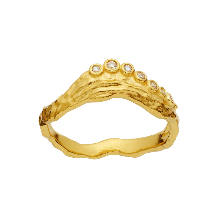 Mannesten Selene Forgyldt Ring m. Zirkonia – 4866A-001