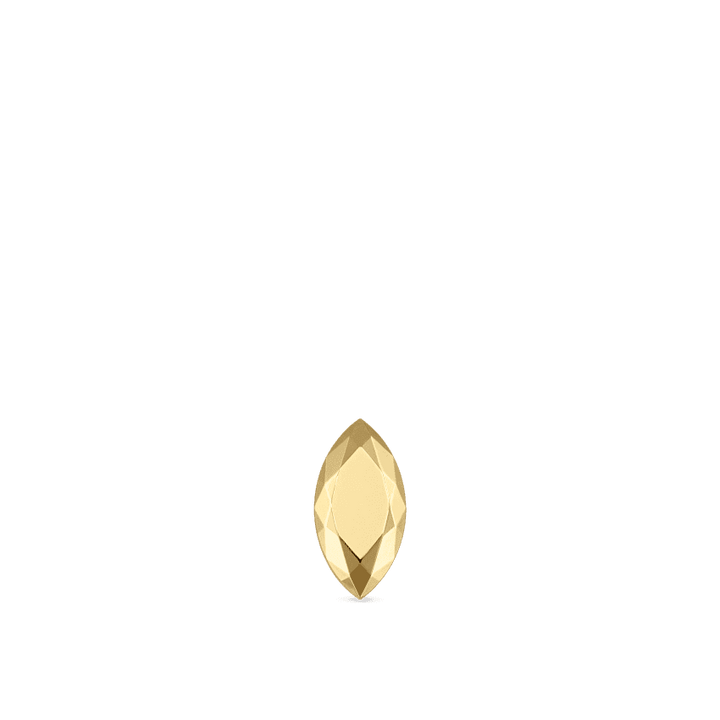 MARIA TASH Faceted Gold Marquise Threaded Stud Earring – produktbillede 2