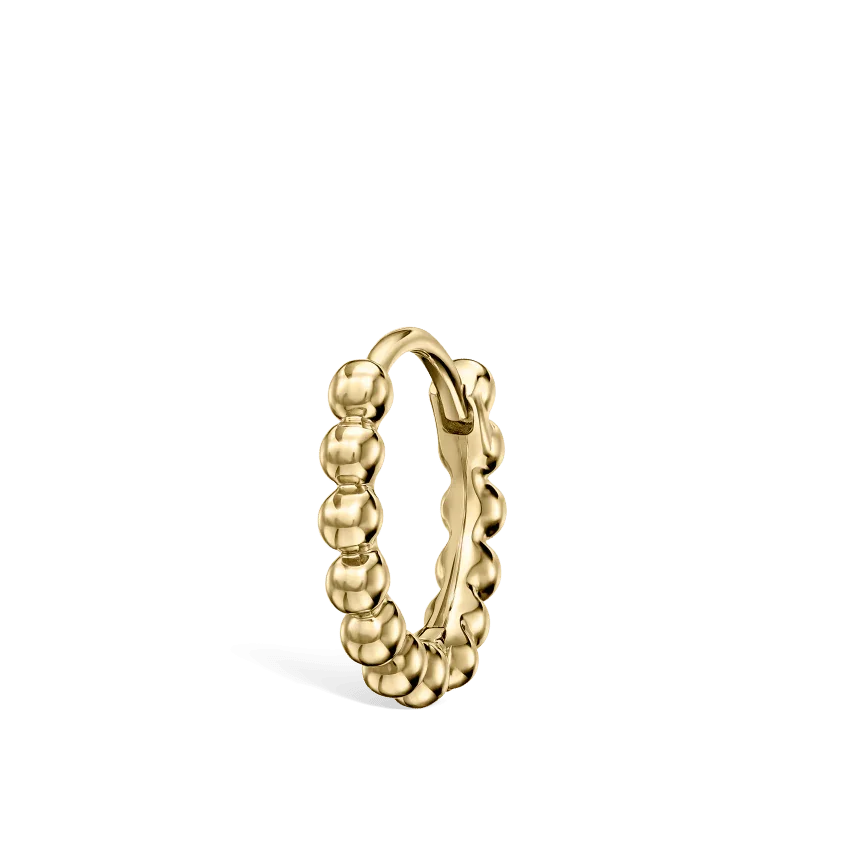 MARIA TASH Granulated Hoop Earring 8mm – XRG-YG-D8