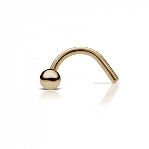 MARIA TASH Næsepiercing 14kt Guld 2mm – NDM-YG-W2-NR-001