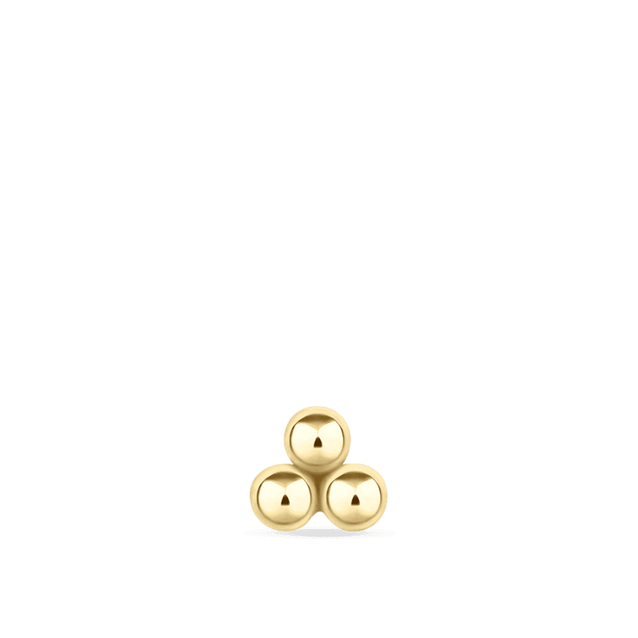 MARIA TASH Næsepiercing Ball Trinity 14kt – produktbillede 2