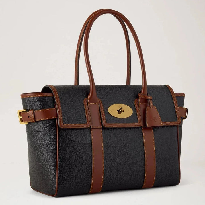 Mulberry Bayswater Black & Cognac Bio-Based Scotchgrain – produktbillede 2