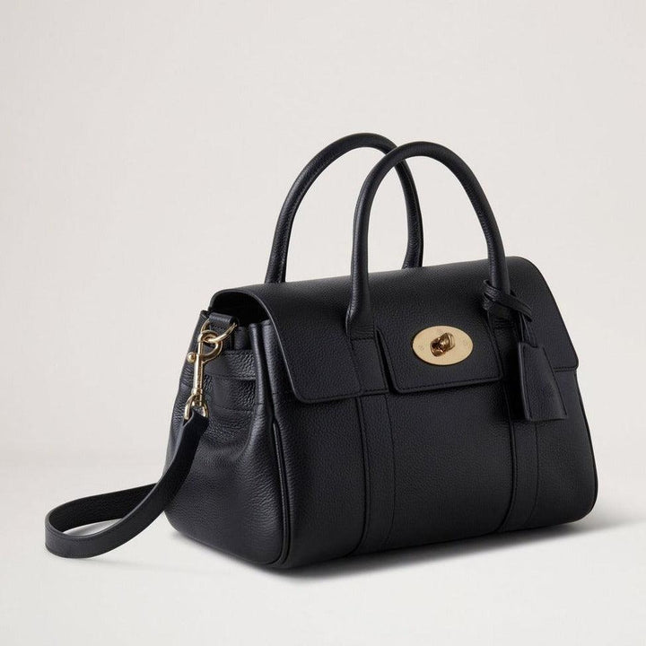 Mulberry Bayswater Satchel Black Small Classic Grain – produktbillede 2