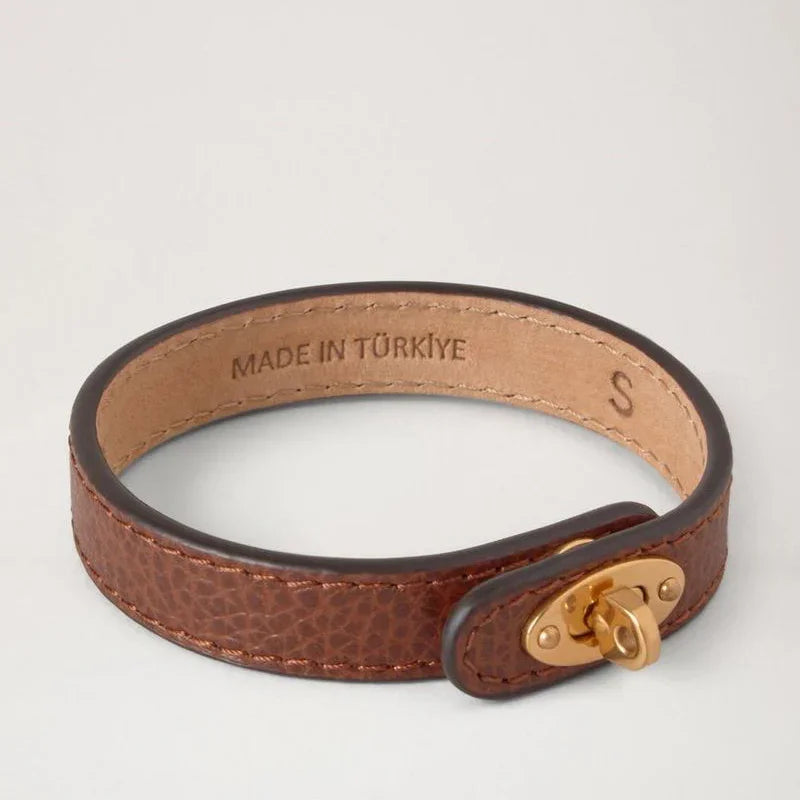 Mulberry Bayswater Thin Leather Bracelet Oak – QB2390/205G110-001