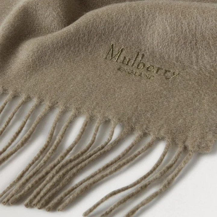 Mulberry Cashmere Scarf Olive – produktbillede 2
