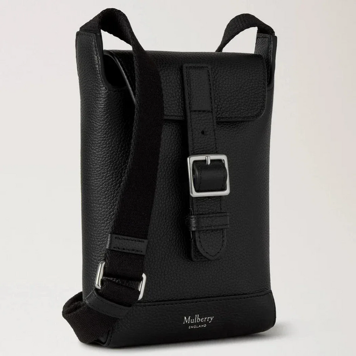 Mulberry Chiltern Phone Pouch Black Small Classic Grain – produktbillede 2