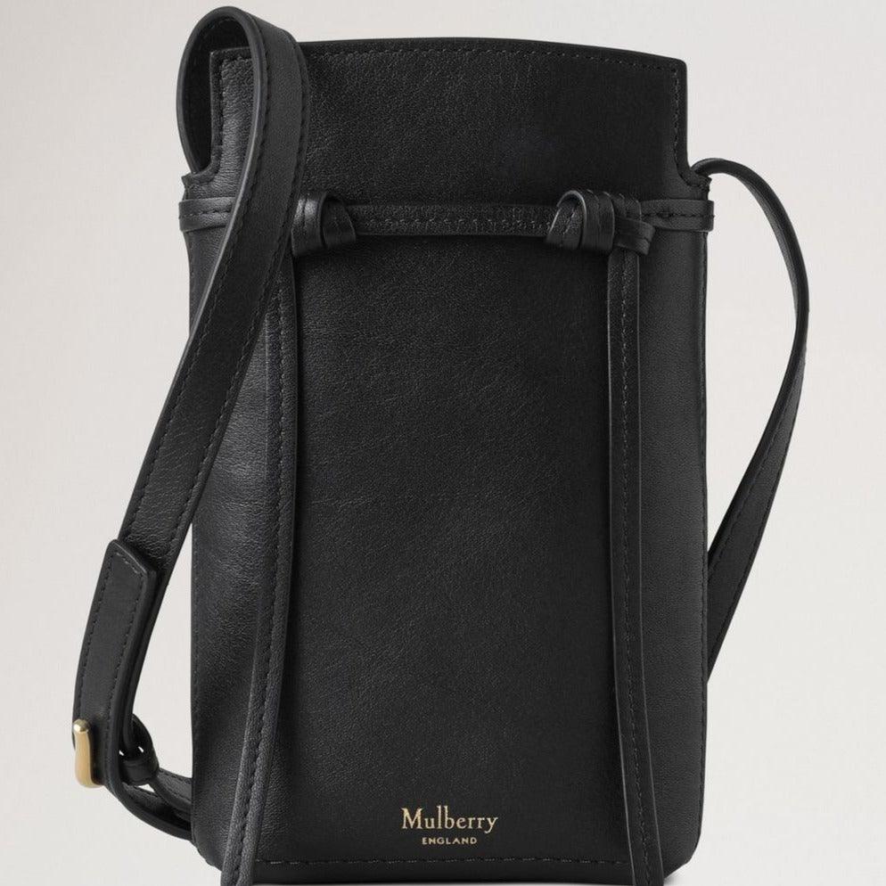 Mulberry Clovelly Phone Pouch Refined Flat Calf Black – RL8072/635A100