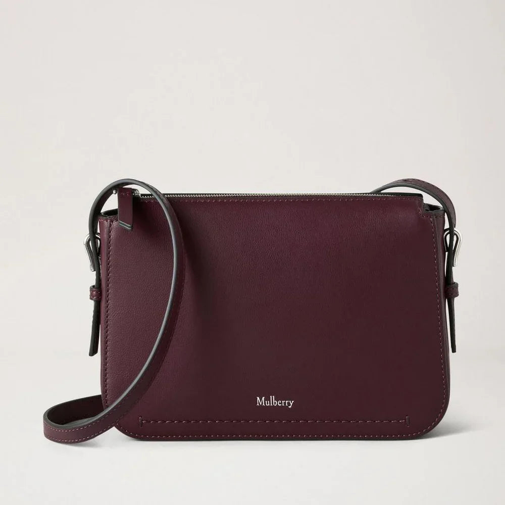 Mulberry Clovelly Pouch Black Cherry Micro Classic Grain – RL8729/587K560