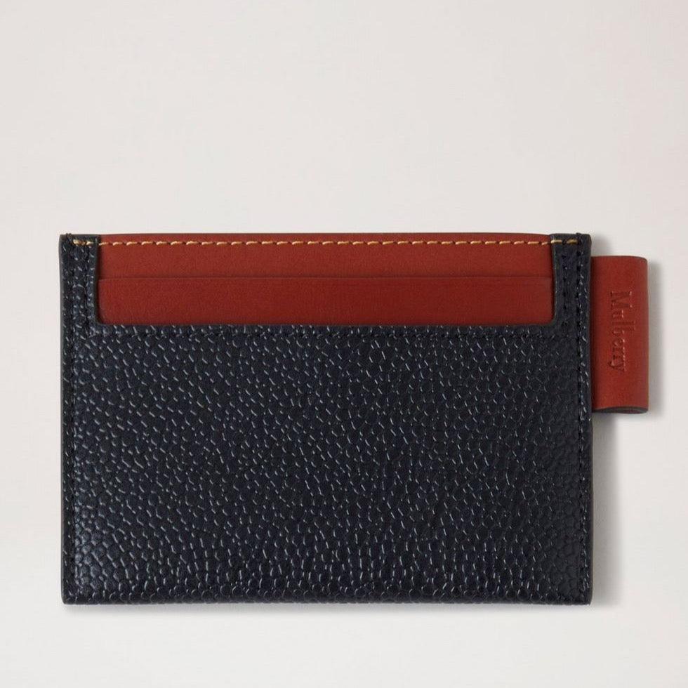 Mulberry Credit Card Slip Eco Scotchgrain Black/Cognac – RL7036/127A340