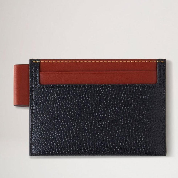 Mulberry Credit Card Slip Eco Scotchgrain Black/Cognac – produktbillede 2