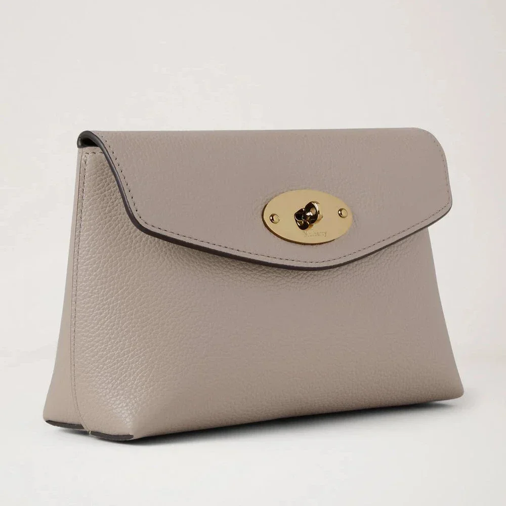 Mulberry Darley Cosmetic Pouch Cashmere Taupe Small Classic Grain – RL5077/205F924
