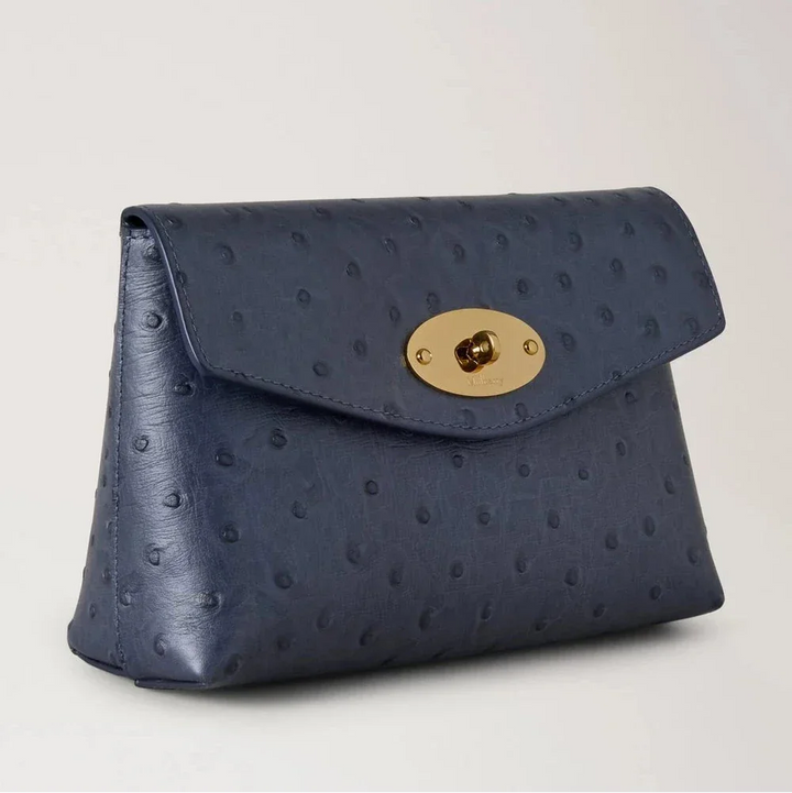 Mulberry Darley Cosmetic Pouch Ostrich Stormy Blue – RL8933/738U918