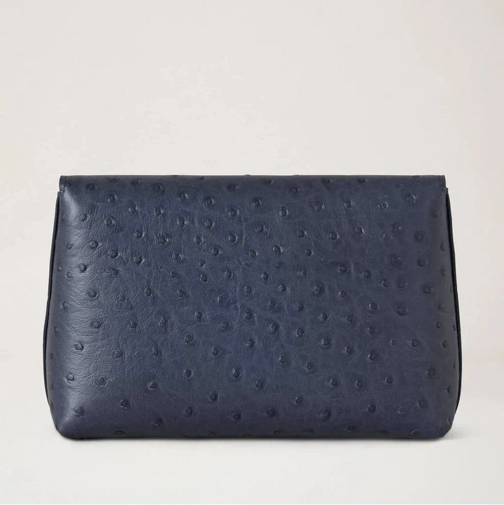 Mulberry Darley Cosmetic Pouch Ostrich Stormy Blue – produktbillede 2
