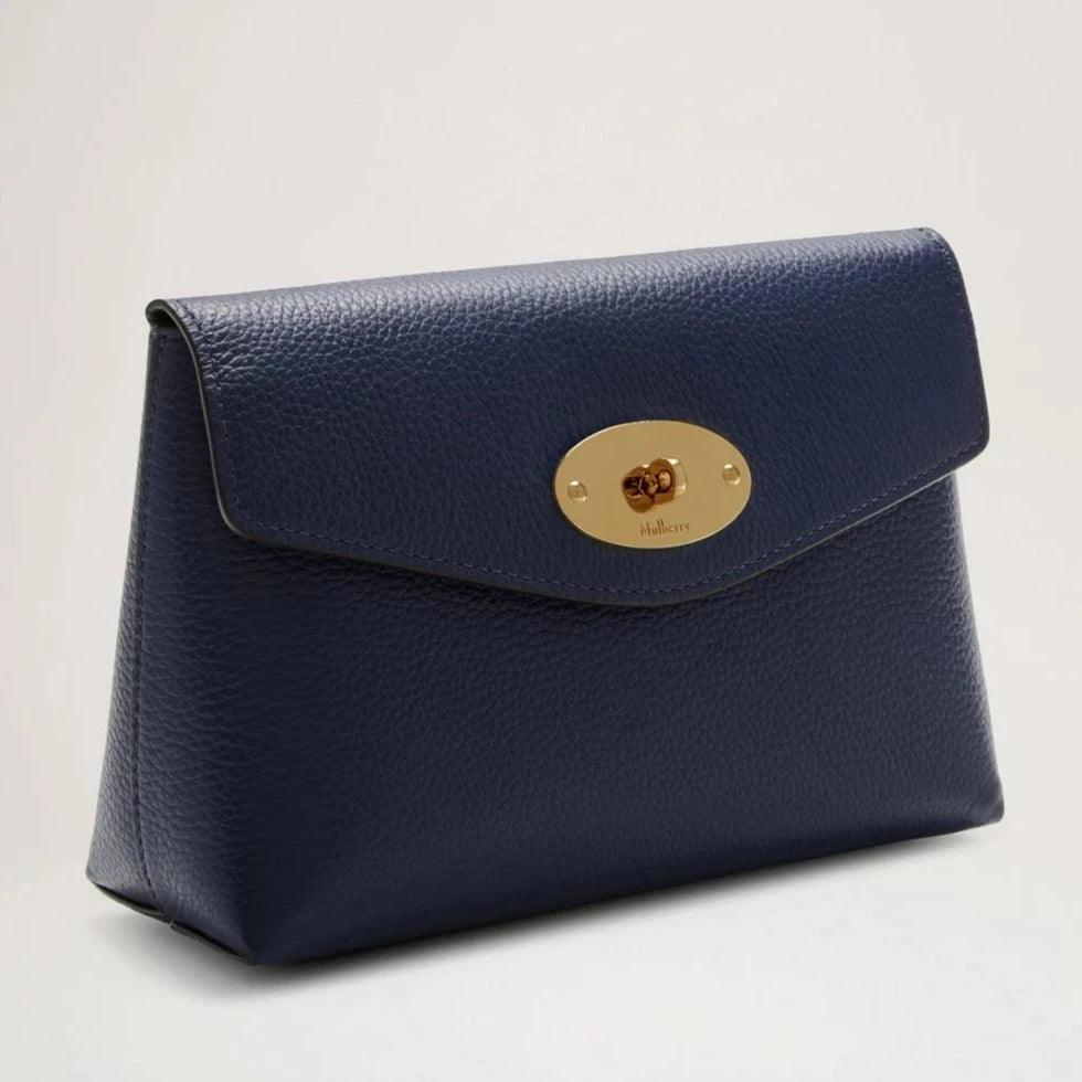 Mulberry Darley Cosmetic Pouch Small Classic Grain Bright Navy – RL5077/205U680