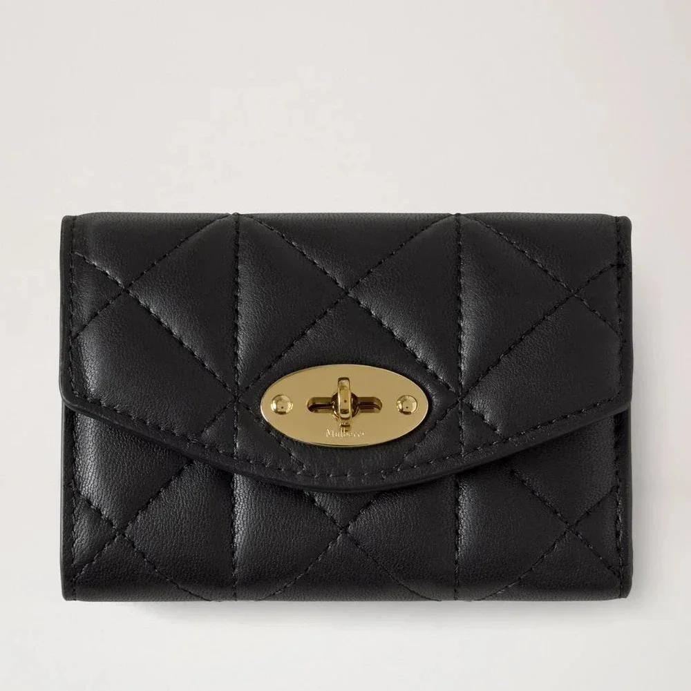 Mulberry Darley Folded Multi-Card Wallet Black Quilted – RL8896/676A100