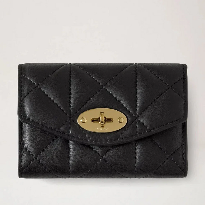 Mulberry Darley Folded Multi-Card Wallet Black Quilted – RL8896/676A100