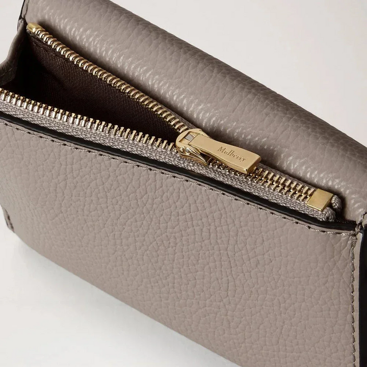Mulberry Darley Folded Multi-Card Wallet Cashmere Taupe Small Classic Grain – produktbillede 2