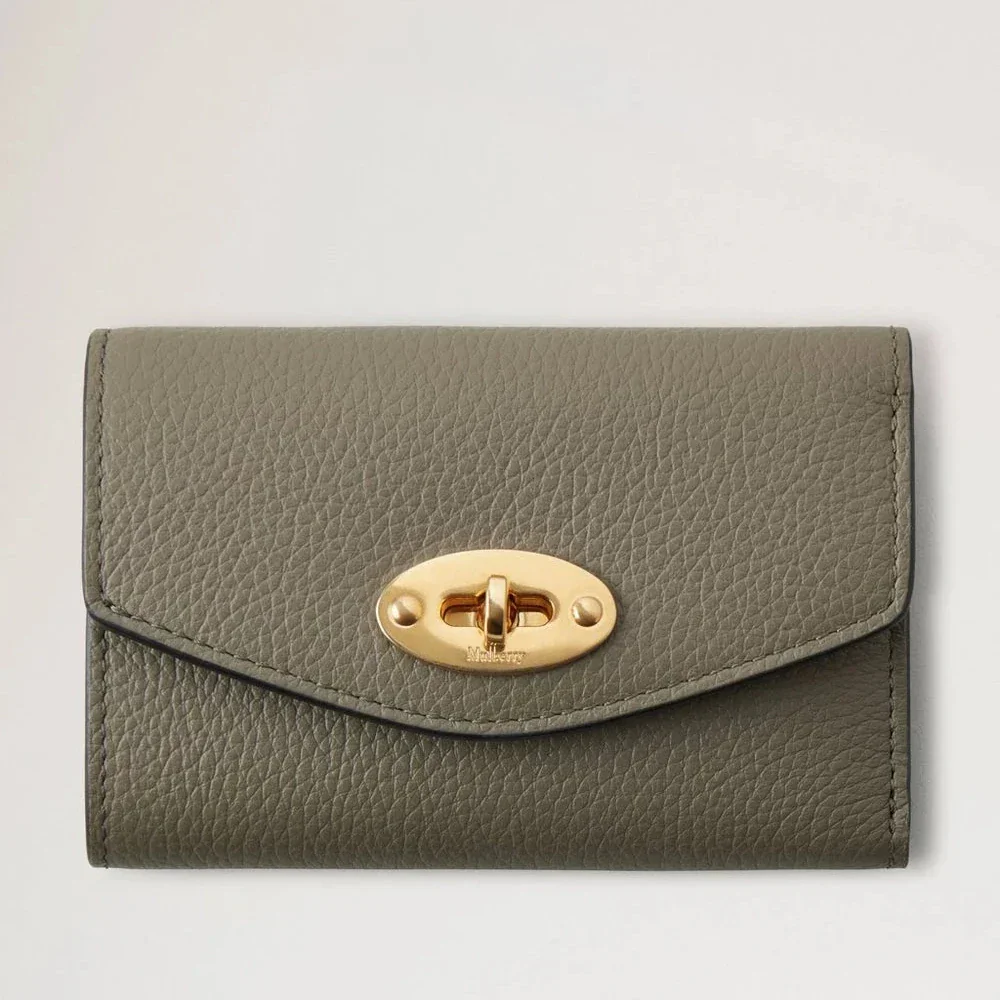 Mulberry Darley Folded Multi-Card Wallet Linen Green – RL6665/205R563