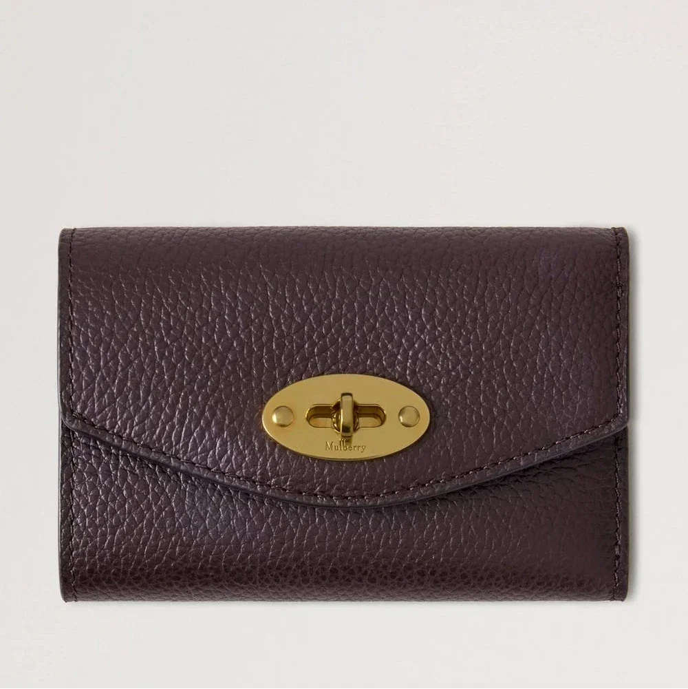 Mulberry Darley Folded Multicard Wallet Small Classic Grain Ebony – RL6665/205A110