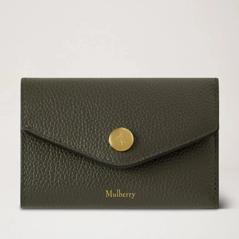 Mulberry Folded Multi-Card Wallet Juniper Green Small Classic Grain – RL6447/205Q749