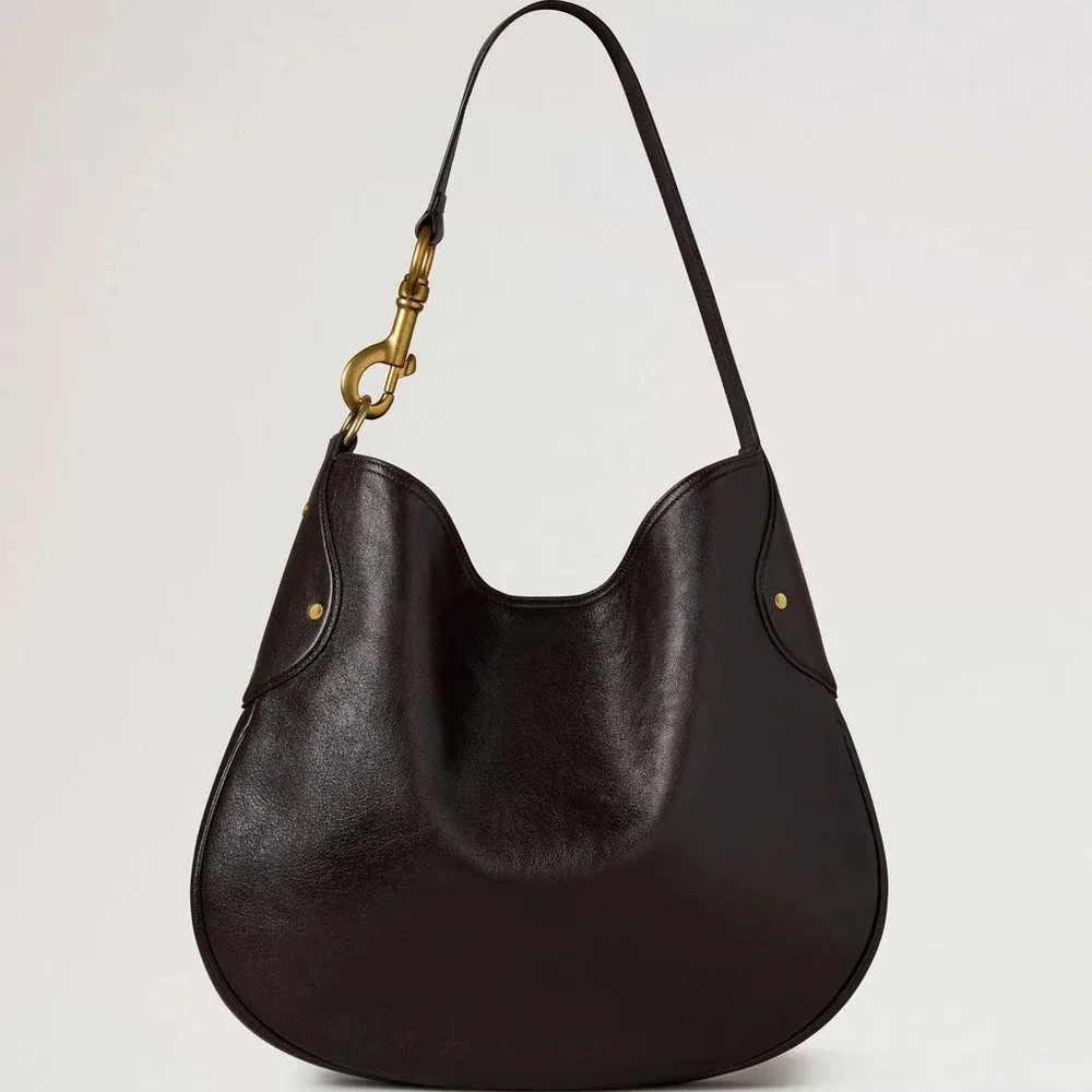 Mulberry Hackney Shoulder Bag Ebony Shiny Buffalo – HH9963/726A110