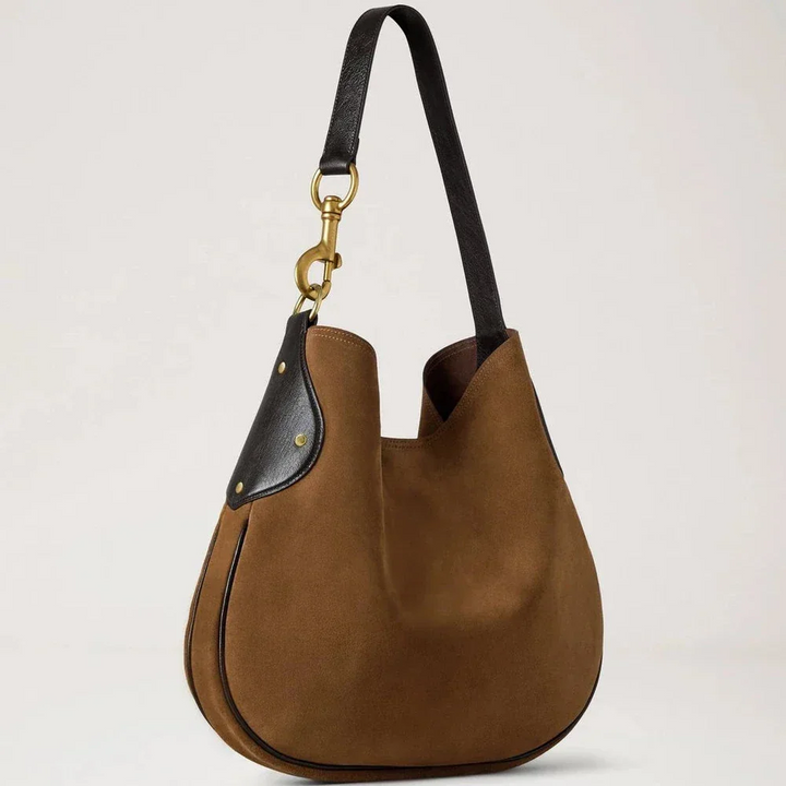 Mulberry Hackney Shoulder Bag Vintage Oak Suede – produktbillede 2