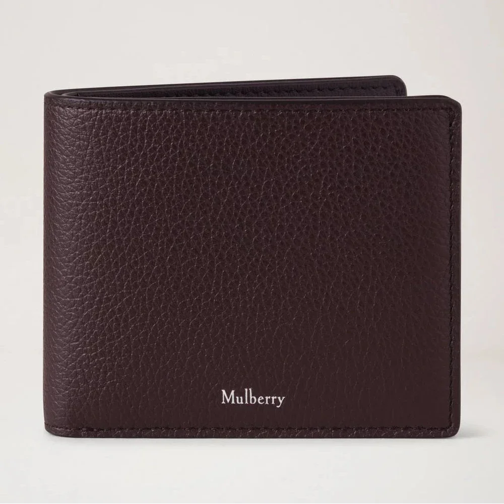 Mulberry Heritage 8 Card Wallet Small Glassic Grain Ebony – RL7395/205A110